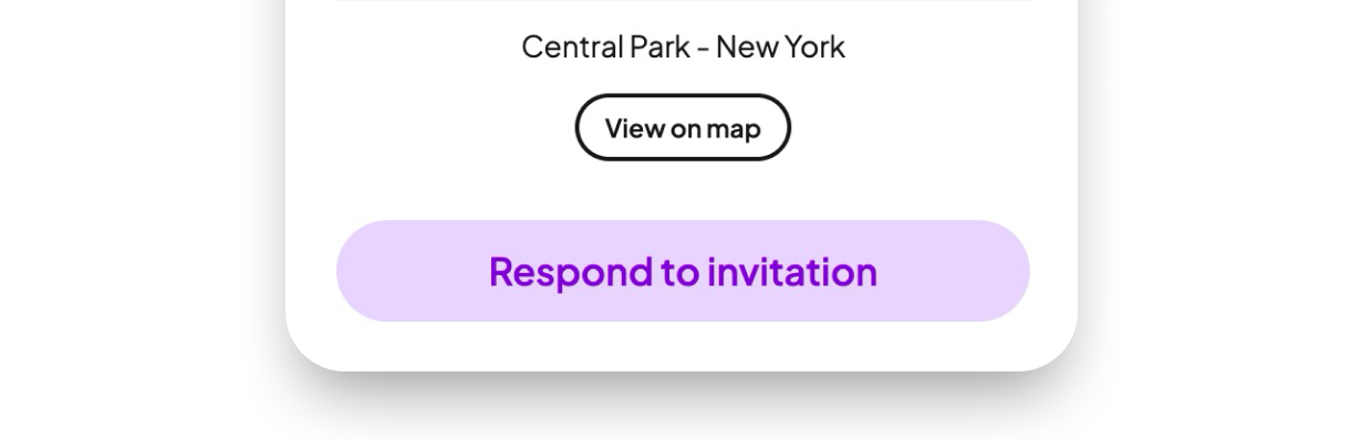 Guest opening the invitation
